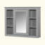 Meuble-lavabo 36 po avec armoire à pharmacie, armoire de rangement moderne avec 2 portes à fermeture douce et 4 tiroirs, meuble-lavabo simple-130358251