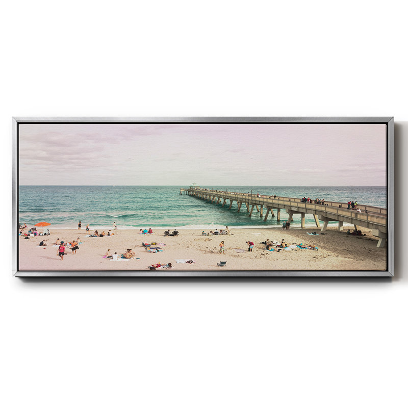 Deerfield Beach- Framed Canvas, 20" H x 50" W