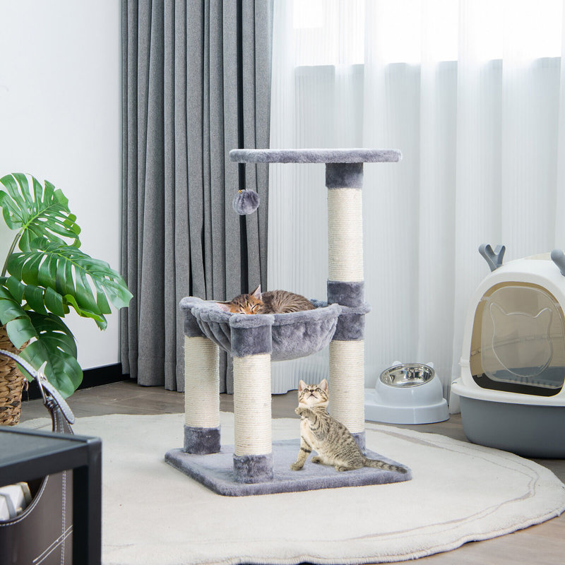 Perchoir pour chat 25 po, gris