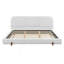 Unique Design, Solid Wood Legs Upholstered Bed Frame-462375511-462375508