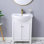 24" Modern Free-Standing White Single Bathroom Vanity