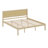 Platform Bed Frame With Headboard, Solid Pine Wood Slat Support - No Box Spring Needed-130557772