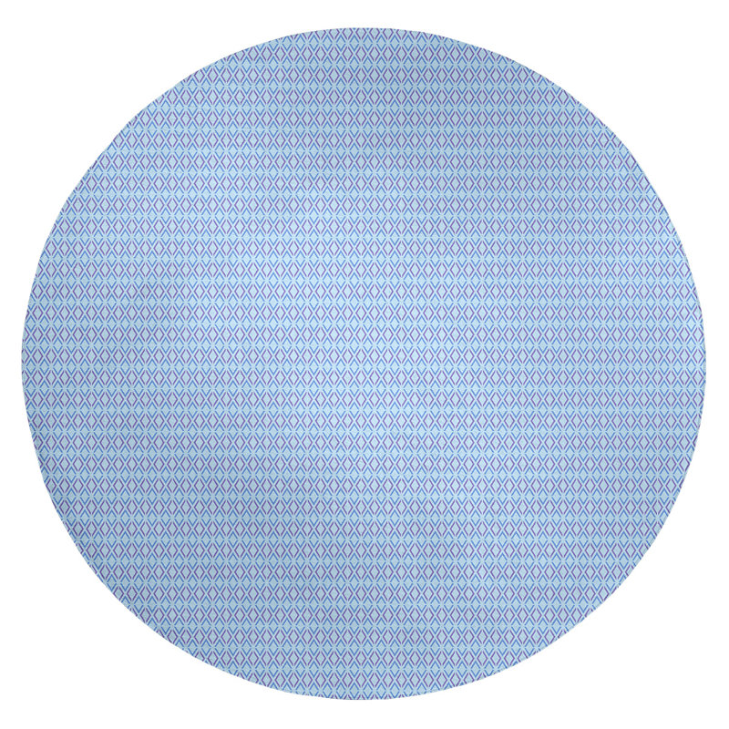 Chenille Geometric Indoor Rug, Round 5'