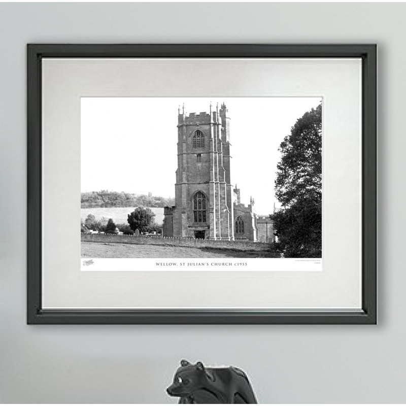 Wellow, St Julian - Single Picture Frame Print, 40cm H X 50cm W x 2cm D
