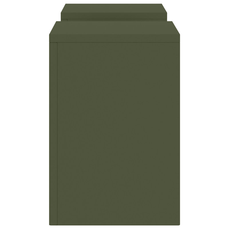 Plant Stand, Olive Green, 35cm H x 24cm W x 24cm D