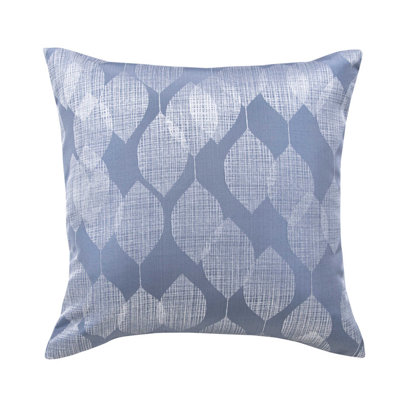 Barile Geometric Square Cushion, Blue
