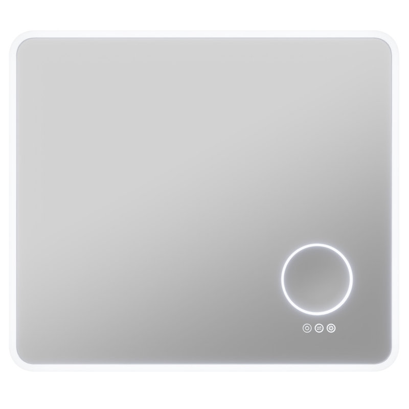 ANZZI Rectangular Frameless LED Back Lighting Bathroom Mirror with Defogger, 27" x 31"