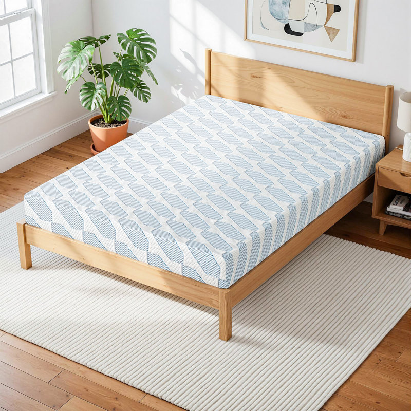 Matelas en mousse viscoélastique gélifiée mi-ferme, 8", Lit double