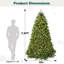 Arbre de Noël artificiel vert pré-éclairé-326104056