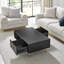 Impala Black & Copper Effect Living Room Centre Table - Coffee Table with Storage