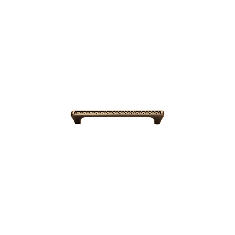 Crosshatch 6 Center to Center Bar Pull, Silicon Bronze Light