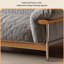 Causeuse 88,58 po en mélange de lin gris avec coussins décoratifs-2032655457-2044143227