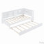 Lit de jour en bois avec lit gigogne simple, tablette de rangement et chargement USB-966130292-966130293