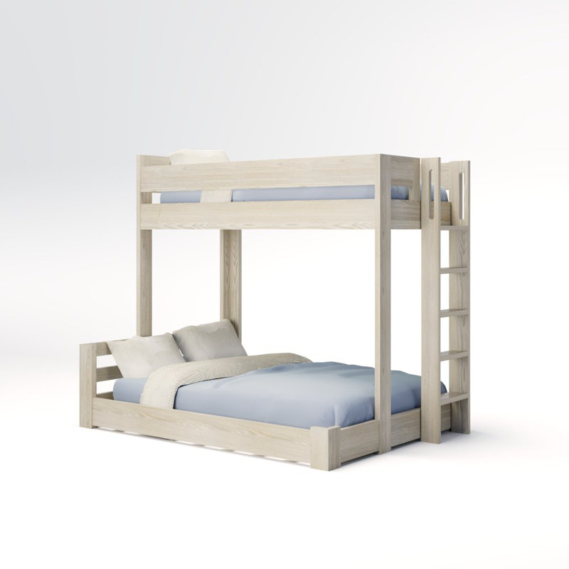 Elevated Kids Bed, Twin XL/Full XL, Dove Gray, Location H