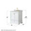 Ensemble de meuble-lavabo simple 30 "avec miroir Deborah-40064642-61124292