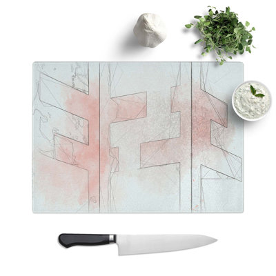 Tempered Glass Corner Moves Chopping Board