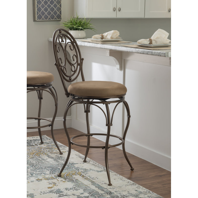 Gatsby Oversized Big and Tall Swivel Stool Counter/Bar Stool, Bar Stool (30" Seat Height)