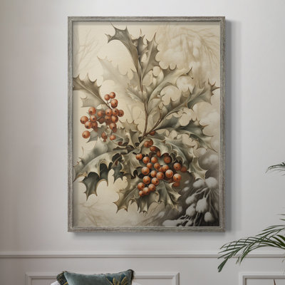 «Christmas Holiday Art DCCVI», reproduction d'art encadrée - bois massif