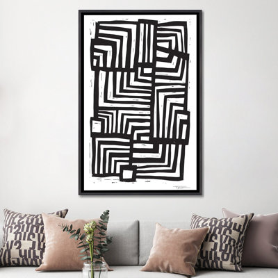 Déplacement de lignes - Impression d'art graphique