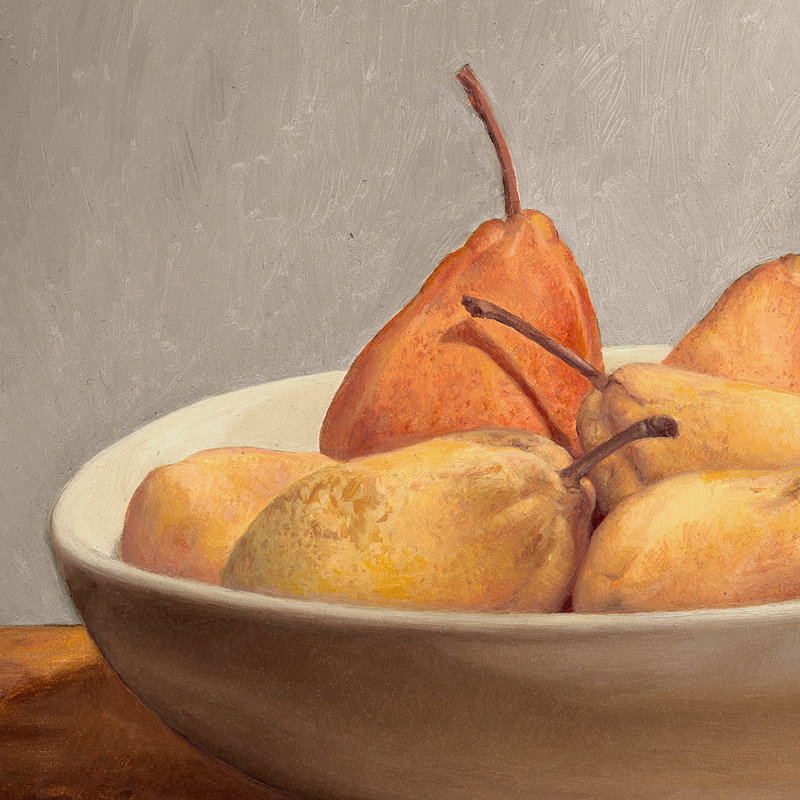 Pears Print by Sarah Bird, Black