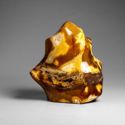 Véritable forme d'agate polie véritable de Madagascar (2,1 lb)
