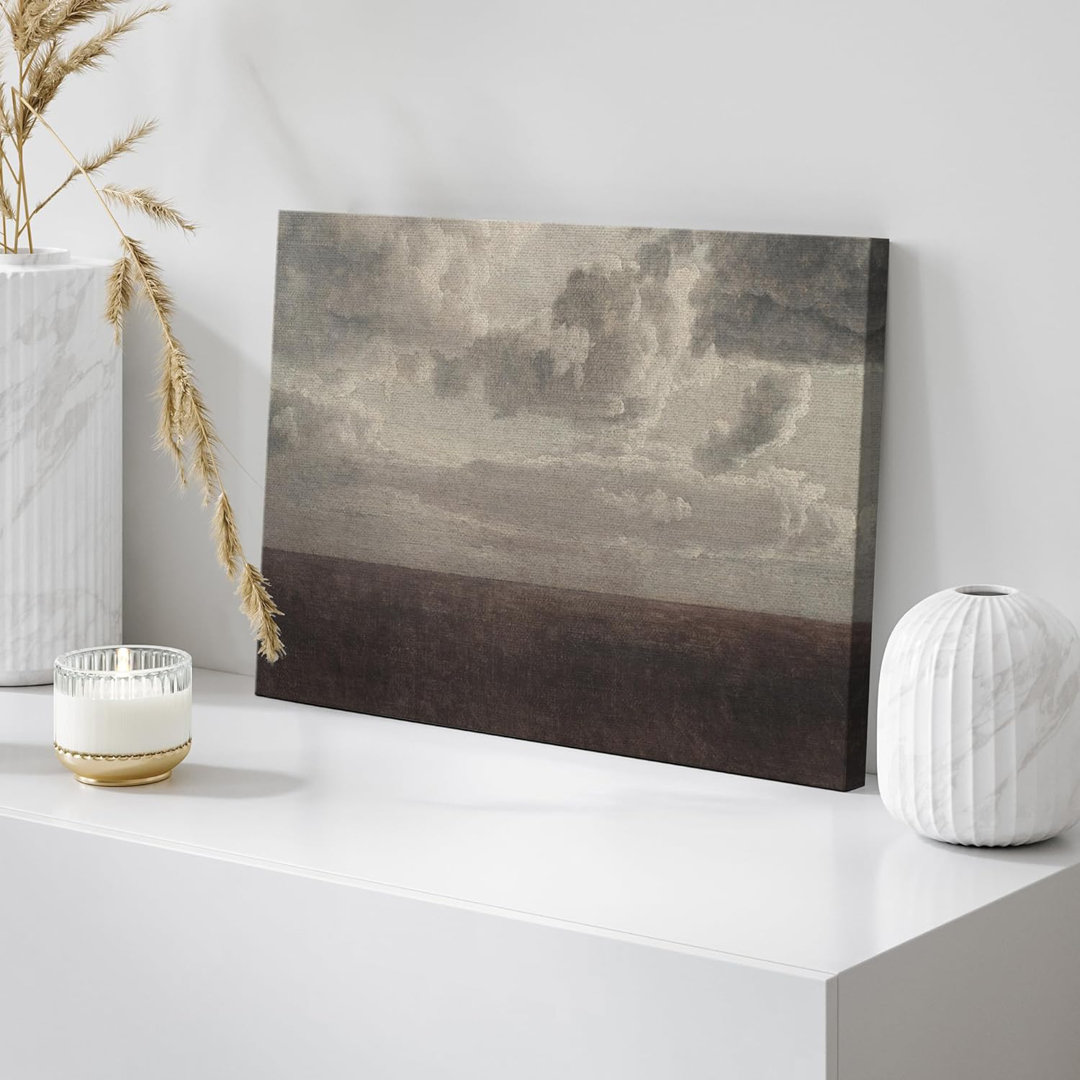 Clouds Pastel Storm Cloud Landscape Nature Fine Art Large Wall Art Pictures Bedroom Office On Canvas Print IDEA4WALL 