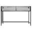 Lit mezzanine simple Adam noir robuste pour les enfants, peu encombrant, lit mezzanine avec échelle d'escalade facile et garde-corps, cadre de lit mezzanine pour la chambre à coucher