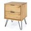 Cashel 2 Drawer bedside table, industrial design