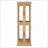 Cabinets, Lighted Glass Curio Display Cabinet with Adjustable Shelves, Light Oak | Traditional | MDF+glass-1660169089