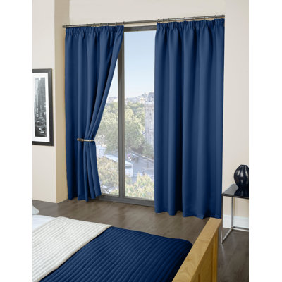 Cozine Pencil Pleat Blackout Thermal Curtains
