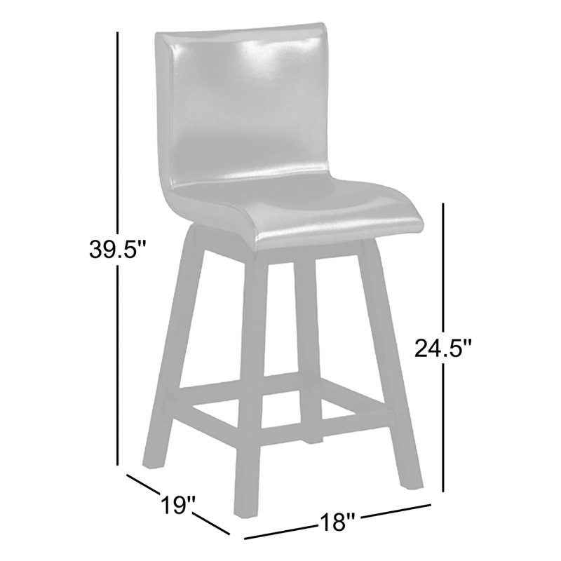 Lawrence Swivel 24.75" Counter Stool