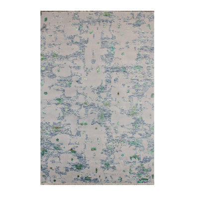 Hand Knotted Wool Abstract Rug