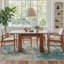 Tapis bleu sarcelle / beige Pavelina -907953586-922751318