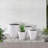 Wurster 4 Piece 20.9", 17.7", 15" and 12.6"H Cylindrical Lightweight Concrete Modern Planters, Outdoor Indoor Large Planter Pots Containers with Drainage Holes Set-683917200