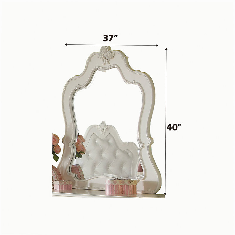 Eldar Pearl White Surface Mirror