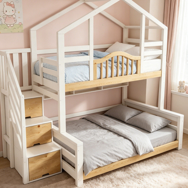 European Single (90 X 200 Cm) Bunk Bed Bed Frame