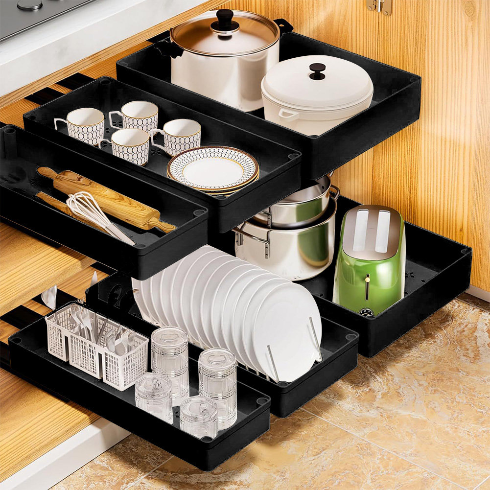 Rebrilliant Pull Out Organizer, Under Sink Organizer Slide Out(02)