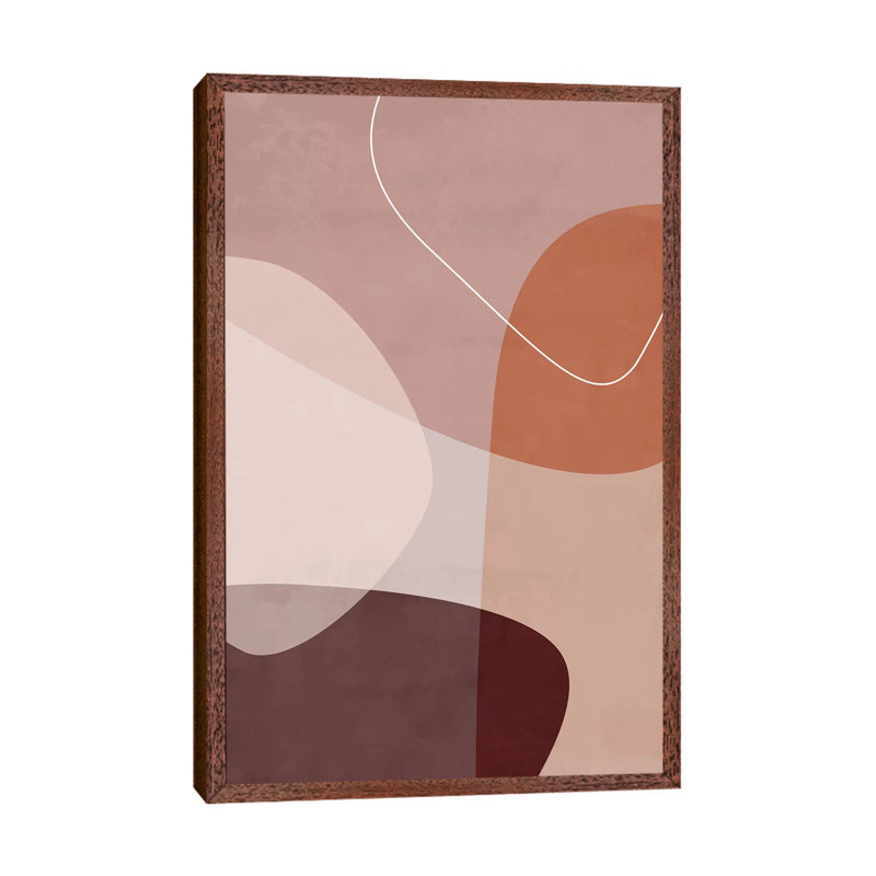 Graphic 211X by Mareike Böhmer - Print on Canvas, 101.6cm H x 66.04cm W x 3.81cm D, Classic Brown Wood Framed