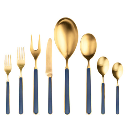 Ensemble de couverts Fantasia Ice Gold - 43 pièces - Cobalt