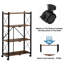 Del Mesa 124 cm H x 71 cm W Steel Etagere Bookcase