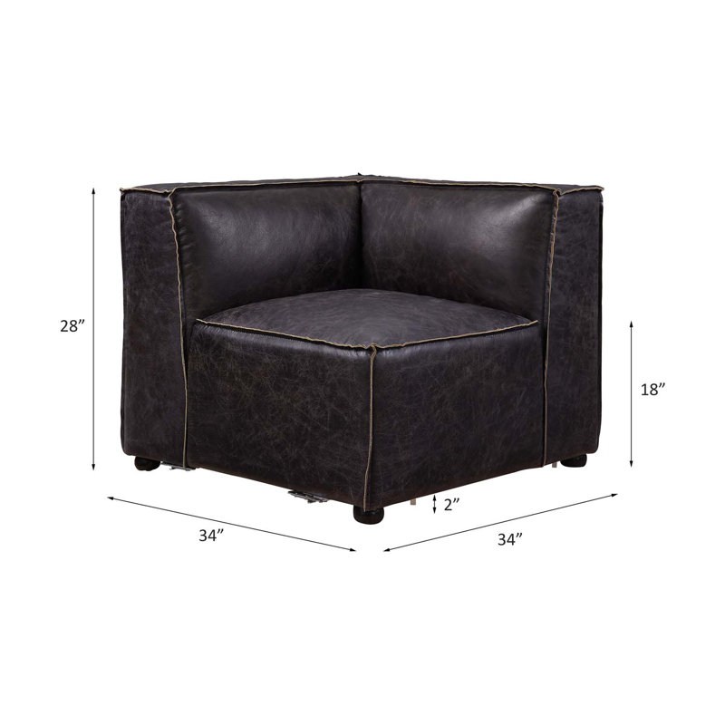 Birdie modulaire - Wedge, cuir fleur ardoise antique