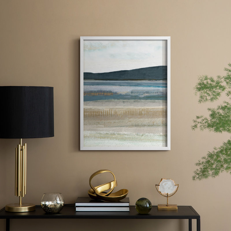 Impression encadrée Saltwater Bay III - bois massif, H 21 po x l 17 po, Blanc