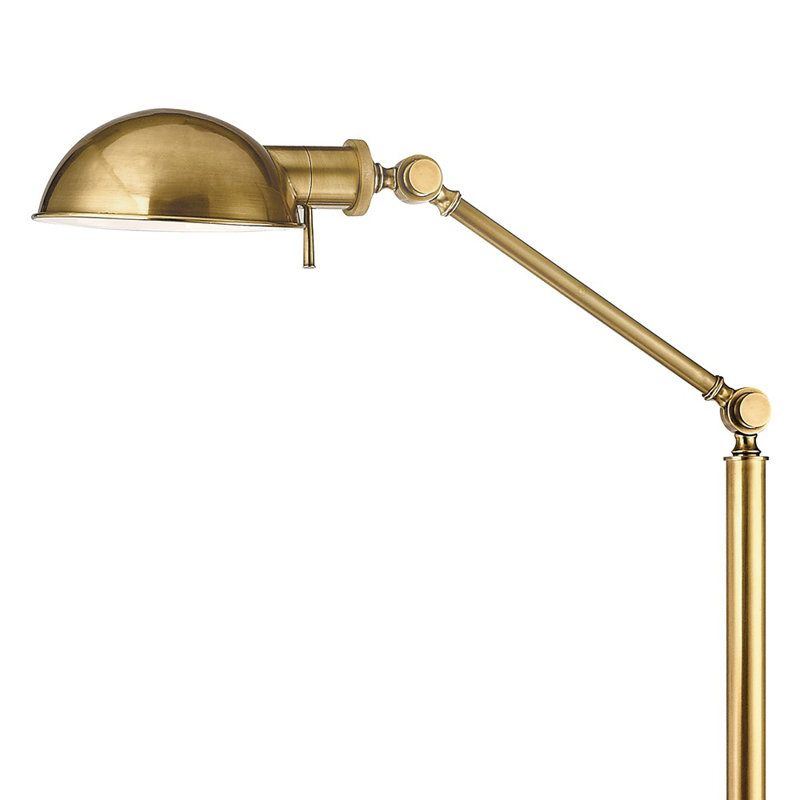 Lampe de travail DEL sur pied 56 ", Laiton rétro