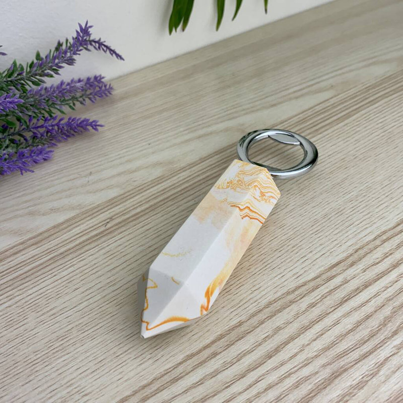 Jesmonite Bottle Opener, Orange