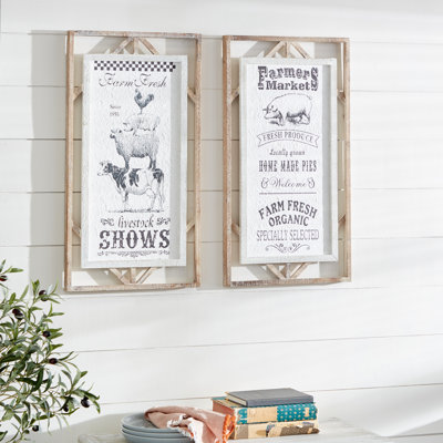 Farmhouse Wall Decor on Metal
