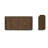 Clora 71" Ribbed Walnut Sideboard With Brass Handles