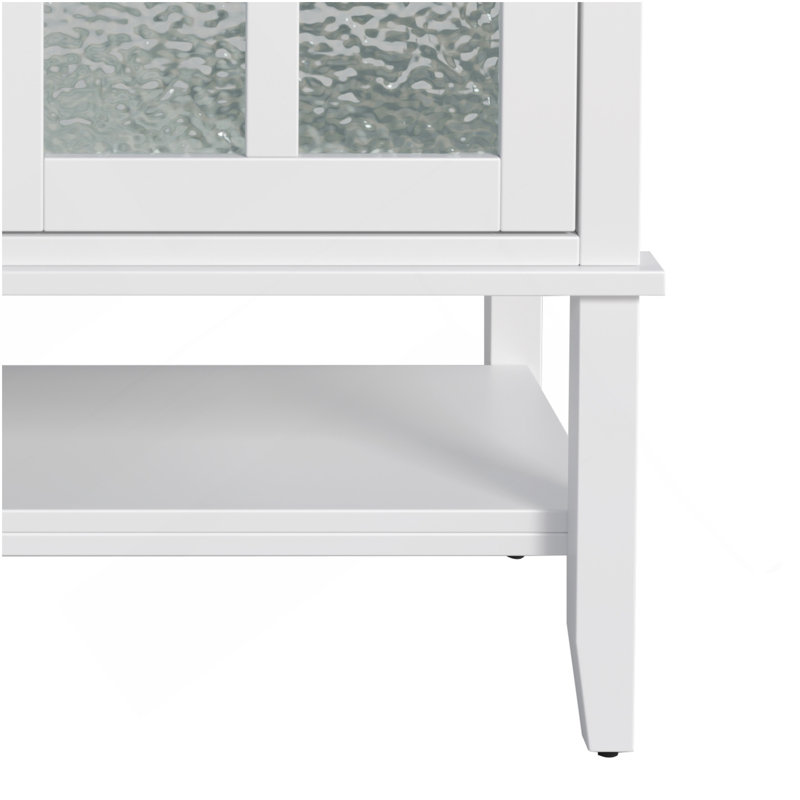 Meuble-lavabo 36 po avec lavabo en céramique, Blanc