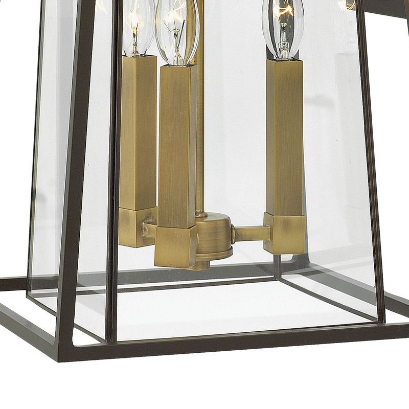 Walker 3-Light Outdoor Wall Lantern, Buckeye Bronze