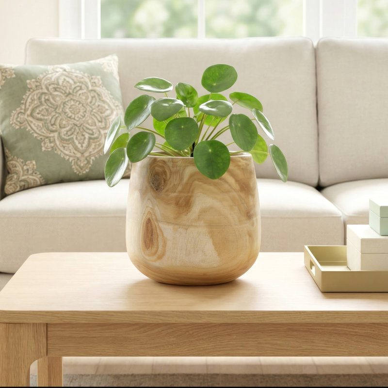 Jaspen Handmade Wood Table Vase