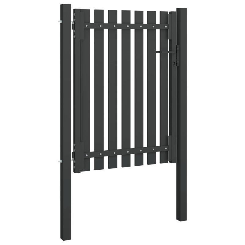 Parchure Anthracite Metal Gate, 175cm H x 99.06cm W